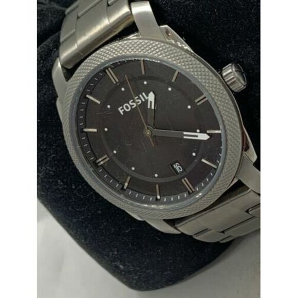 Fossil FS4774 Men's Watch Ion Plated Stainless Steel Black 42mm Case Analog D829 - Picture 1 of 9
